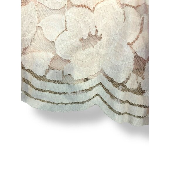 Classic Lace Plus Size Pale Pink Flowy Lined Shorts with Expandable Waist Sz 3X - Picture 7 of 13